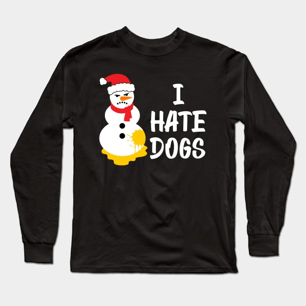 Pissed angry snowman Long Sleeve T-Shirt by Hobbybox